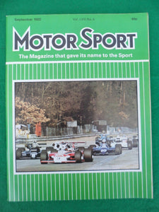 Motorsport Magazine - September 1982 - Contents shown in Photographs