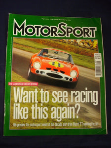 Motorsport Magazine - September 1998 - Want to see racing like this again?