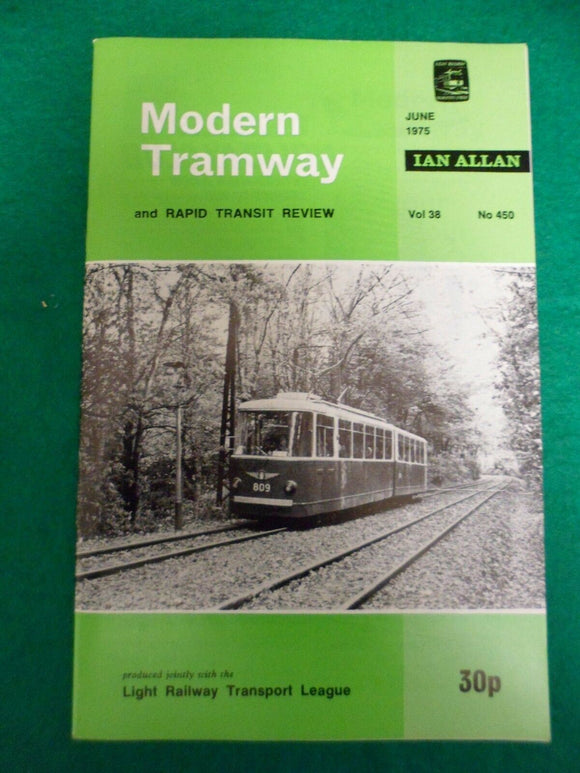 Modern Tramway Magazine - June 1975 - Contents shown in photographs