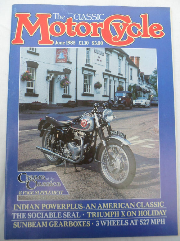 The Classic Motorcycle - June 1985 - sociable seal - Indian powerplus