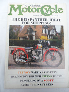 The Classic Motorcycle - Aug 1987 - Panther - Clyno - Scott