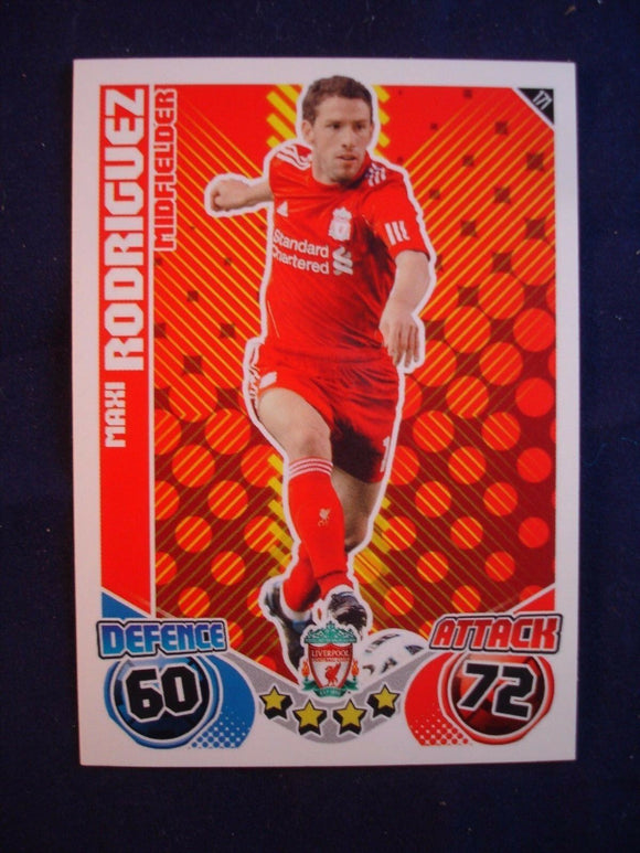 Match Attax 2010/11 -Liverpool - Maxi Rodriguez