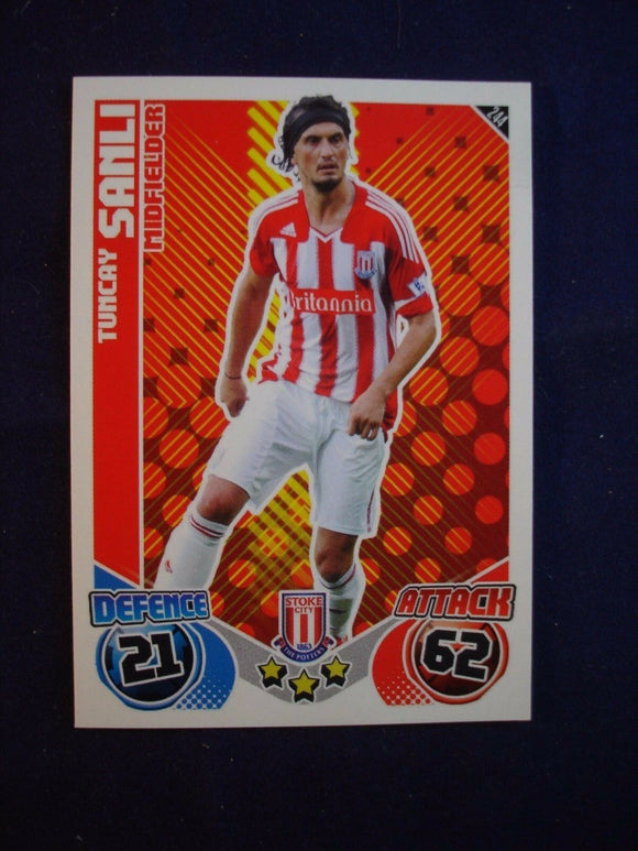 Match Attax 2010/11 -Stoke City - Tuncay Sanli