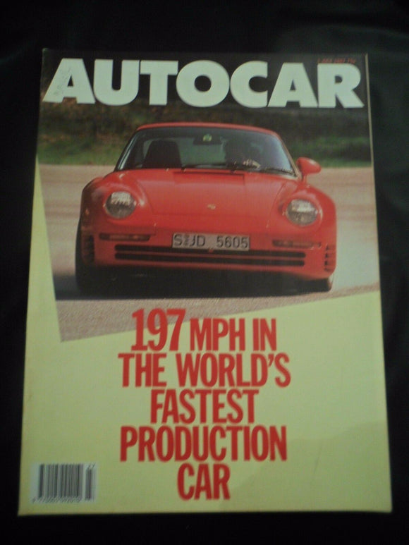 Autocar - w/e 1 July 1987 - Porsche 959 - Audi 90 Quattro