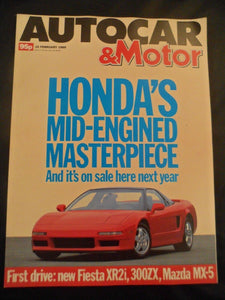 Autocar - 15 February 1989 - Fairway 2.7 - Honda NSX