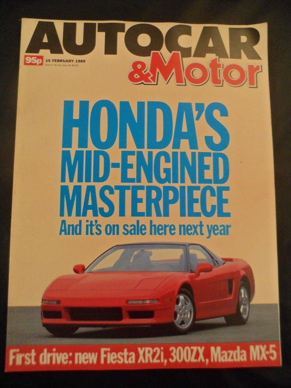 Autocar - 15 February 1989 - Fairway 2.7 - Honda NSX