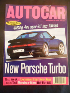 Autocar - 18 January 1995 - 911 - Lexus LS400 - Cinquecento sporting