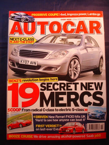 Autocar - 10th May 2005 - Ferrari F430 - Mercedes - Evo