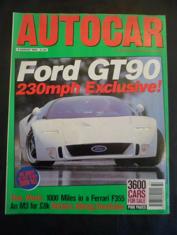 Autocar - 9 August 1995 - Ford GT90 - Ferrari F355