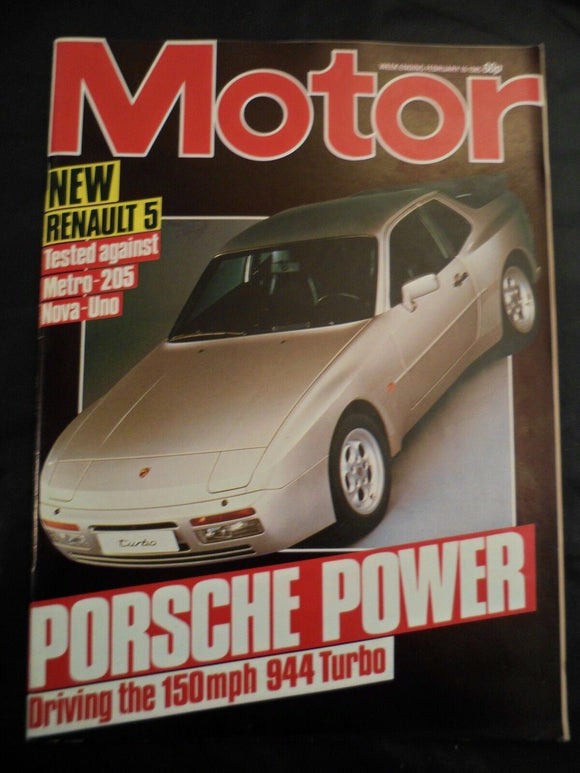 Motor - 16 February 1985 - Porsche 944 Turbo - Chevette 2300HS