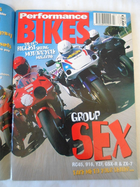 Performance Bikes - June 1997 - RC45 - 916 - YZF - GSXR - Zx 7