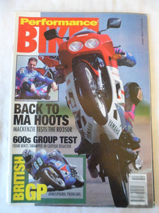 Performance Bikes - October 1992 - RD350r - 600s group test