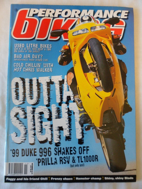 Performance Bikes - November 1998 - Ducati 996 - Aprilia RSV - TL1000R