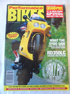 Performance Bikes - August 1993 - RD350LC - Daytona 900 - GSX R1100 - ZZr1100 TT