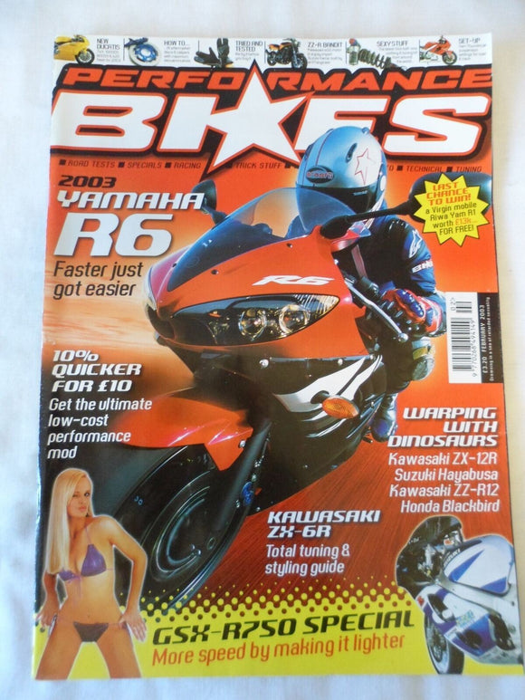 Performance Bikes - February 2003 - GSX R750 special