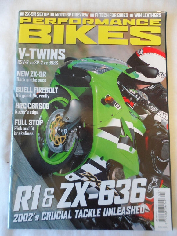 Performance Bikes - May 2002 - R1 - ZX 636