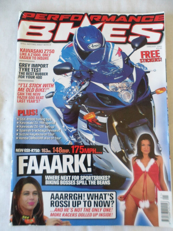 Performance Bikes - January 2004 - gsx r750 - GSX R1000 tuning tips