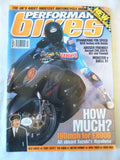 Performance Bikes - April 1999 - Hayabusa - Monster vs Buell X1