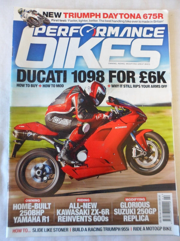 Performance Bikes - February 2013 - Ducati 1098 - ZX 6R - R1