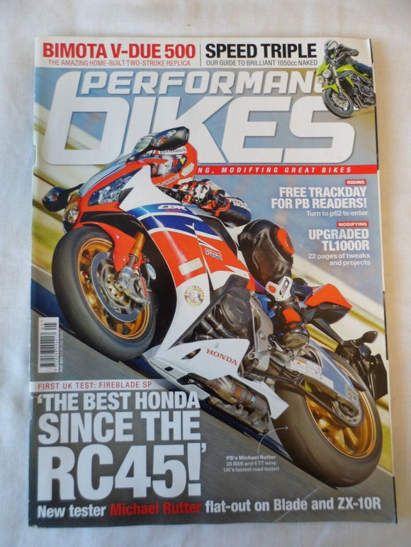 Performance Bikes - May 2014 - Bimota - Speed Triple - Blade - ZX 10R