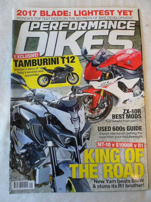 Performance Bikes - July 2016 - Tamburini T12 - ZX 10R - MT 10 - S1000R - R1