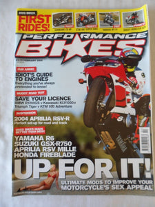 Performance Bikes - February 2005 - Aprilia RSV R set up - idiots engine guide