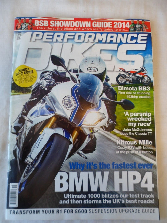 Performance Bikes - November 2014 - HP4 - Bimota BB3 - R1 suspension