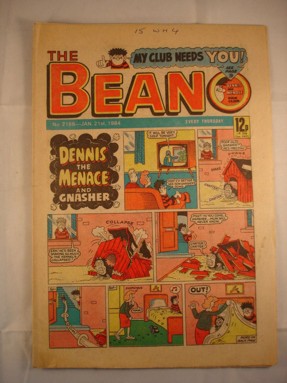 Beano Comic - 2166 - January 21 1984