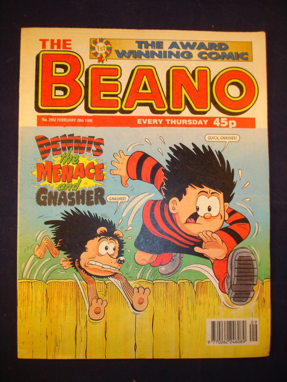 P - Beano Comic # 2902 - 28th February 1998  -