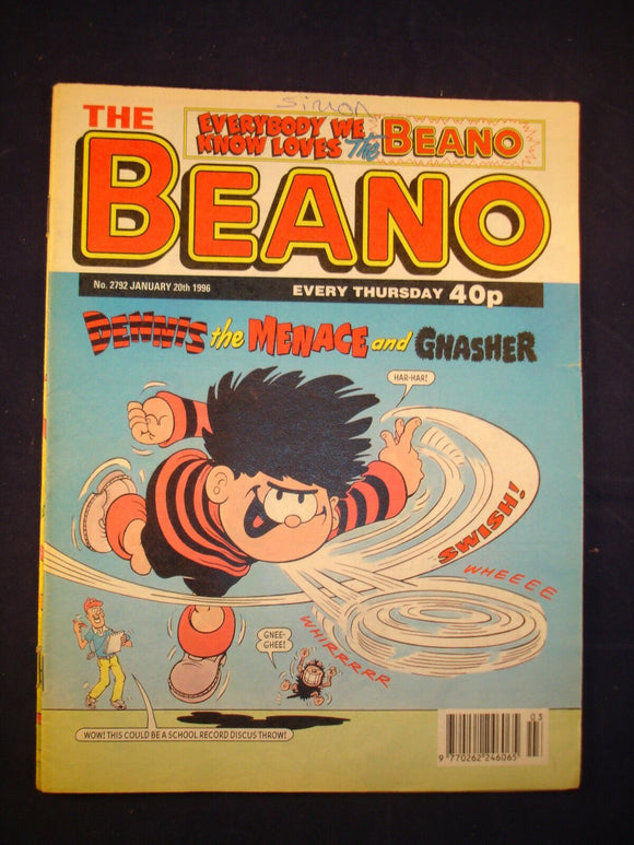 P - Beano Comic # 2792 - 20th January 1996  -