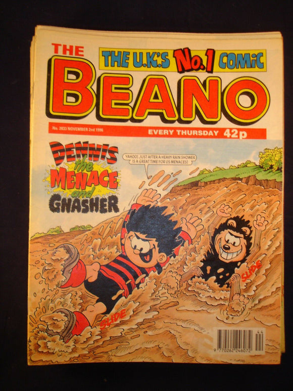 P - Beano Comic # 2833 - 2nd November 1996  -