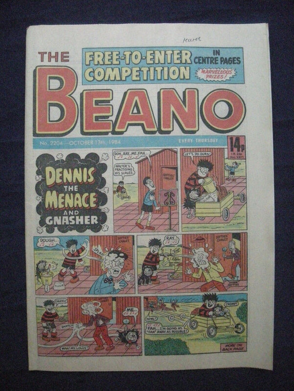 * Beano Comic - 2204 - October 13 1984