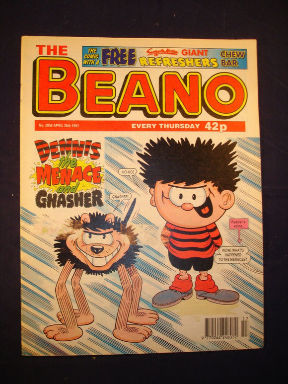 P - Beano Comic # 2858  - 26th April 1997  -