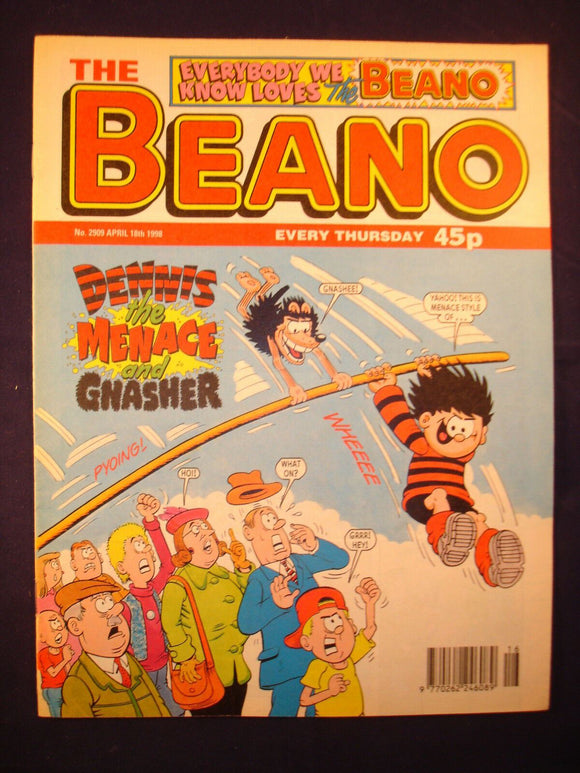 P - Beano Comic # 2909 - 18th April 1998  -