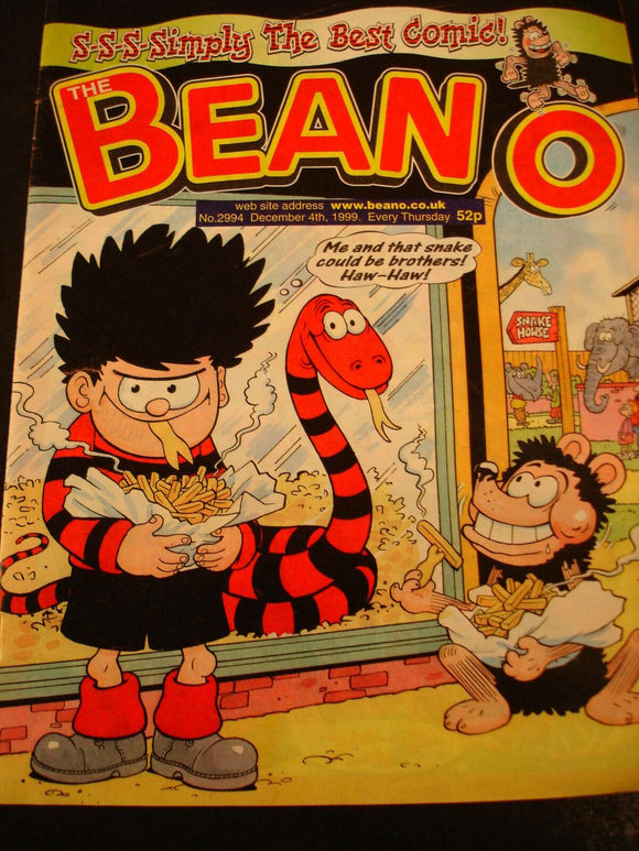 Beano Comic 2994 Dec 4th 1999