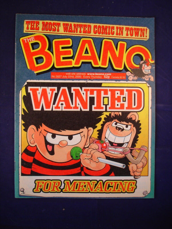 P - Beano Comic # 3027 - 22nd July  2000  -