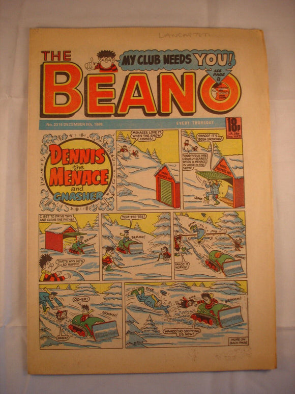 Beano Comic - 2316 - December 6th 1986