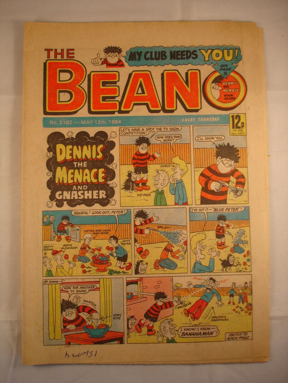 Beano Comic - 2182 - May 12th 1984