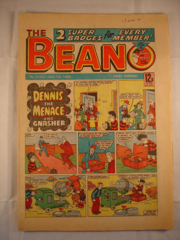 Beano Comic - 2164 - January 7 1984