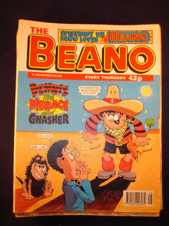 P - Beano Comic # 2837 - 30th November 1996  -