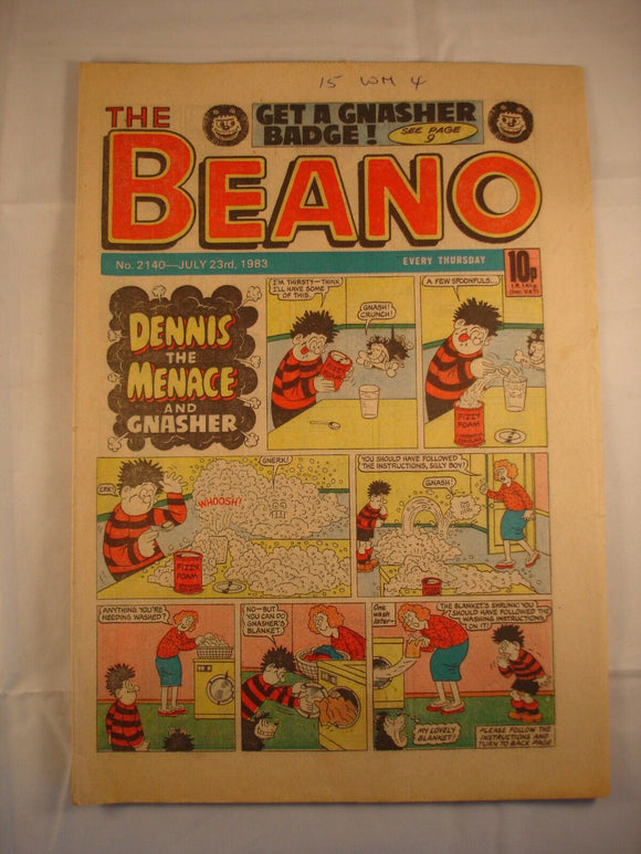 Beano Comic - 2140 - July 23rd 1983