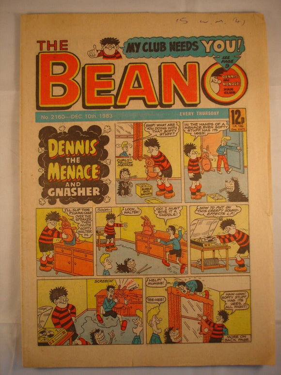 Beano Comic - 2160 - Dec 10th 1983