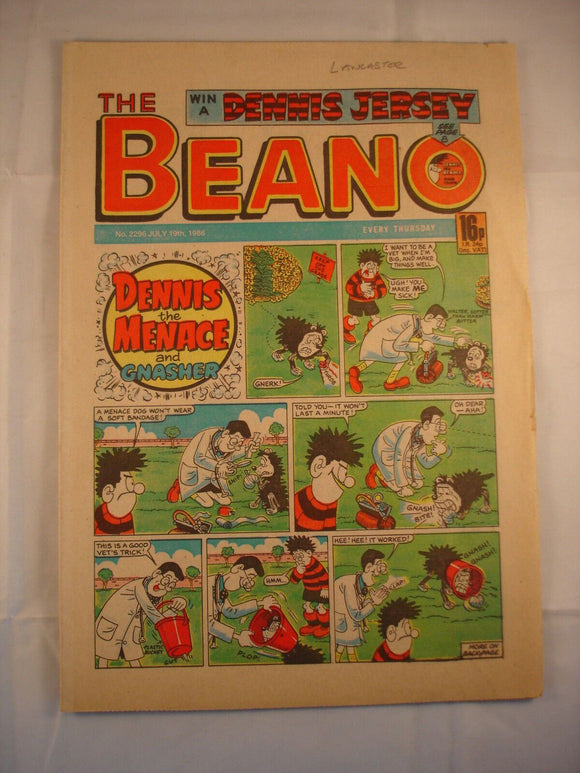 Beano Comic - 2296 - July 19th 1986