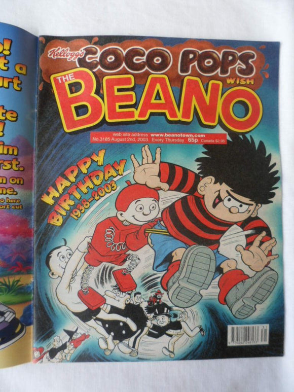 Beano British Comic - # 3185 - 2 August 2003