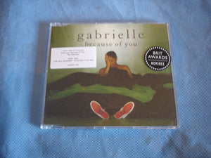 Gabrielle - Because of you - GODCD 109 - CD Single (B1)