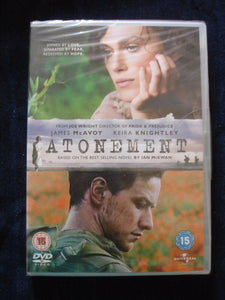 Atonement JAMES McAVOY KEIRA KNIGHTLEY Region 2 DVD Brand new & Sealed