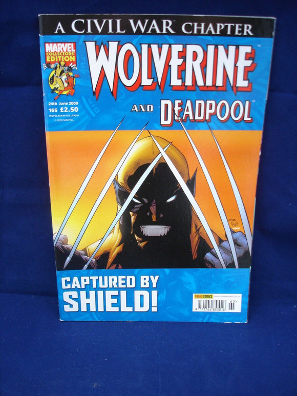 Marvel Comic - Wolverine and Deadpool - # 165 - 24 Jun 2009 - Captured by Shield