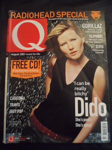 Q magazine - August 2001 - Contents shown in pictures