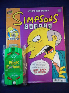 Simpsons UK Comics - Bongo - # 151 with gift