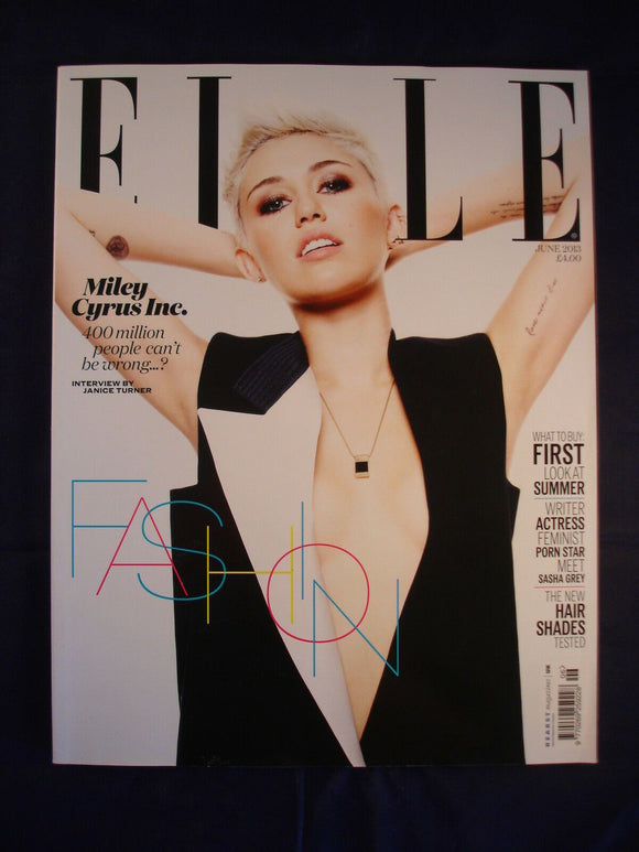 Elle UK - June 2013 - Miley Cyrus